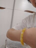 行芳 玉手鐲黃翡玉鐲冰種平安鐲老坑翡翠處理飄雞油黃色送禮飾品 內(nèi)徑53-54mm 曬單實拍圖