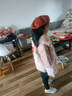哈羅小黃鴨  HAL.DUCK女童皮草2023冬季新款女寶寶洋氣加厚派克服外套兒童兔毛棉衣冬裝 杏色 140 (身高130-140cm年齡10-11歲) 曬單實(shí)拍圖