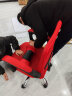 非洲鹰（feizhouying）电脑椅办公椅子电竞椅家用人体工学网布椅靠背转椅老板椅学习椅 红色 联动扶手 实拍图
