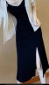 FSHE春夏新款套装女2024 时尚休闲开叉吊带连衣裙+防晒开衫两 黑色【套装】吊带裙+开衫防晒衣 L 106-120斤 实拍图