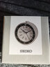 SEIKO日本精工時(shí)鐘水鬼系列夜燈夜光時(shí)尚貪睡臥室辦公室學(xué)生石英鬧鐘 白色QHE184J 曬單實(shí)拍圖