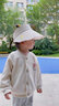 邦帛世兒童防曬空頂帽卡通男孩女童荷葉邊戶(hù)外遮陽(yáng)帽寶寶帽子大檐太陽(yáng)帽 曬單實(shí)拍圖