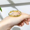 中國黃金（CHINA GOLD）黃金手鐲女款足金聰明伶俐寶寶手鐲男女嬰兒滿月金飾周歲禮物 聰明伶俐寶寶手鐲【單只】 約6g 曬單實拍圖
