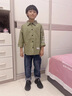 G.duck男童襯衫春秋款2023新款兒童襯衣中大童休閑上衣童裝男孩開(kāi)衫外套 豆綠色長(cháng)袖 150 (建議身高140cm 12-13歲)cm 曬單實(shí)拍圖
