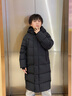 高梵黑金兒童鵝絨服4.0童裝羽絨服官方旗艦加長款男女童親子羽絨外套 黑色-啞面 140 曬單實拍圖