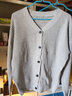 嘉曄針織開(kāi)衫男港風(fēng)ins潮韓版慵懶風(fēng)外穿毛衣潮流文藝風(fēng)秋季外套 灰色 XL 曬單實(shí)拍圖