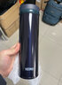 膳魔師（THERMOS）保溫杯隨手杯高真空保冷不銹鋼輕量款JNO-501  黑色 500ml 曬單實(shí)拍圖