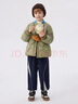 馬·拉丁（M.Latin）/童裝兒童羽絨服冬新款男女童大小童羅紋三防輕薄羽絨服 灰綠 120 cm 曬單實拍圖