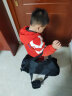MQD童装男童卫衣中大童针织开衫儿童韩版摇粒绒外套 藏青 130cm 实拍图