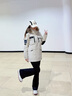 波司登（BOSIDENG）極寒90鵝絨羽絨服男女情侶款工裝大毛領(lǐng)保暖外套 【趨勢爆款】燕麥色7185 XS 155/80A 體重110以?xún)?卡碼拍大 曬單實(shí)拍圖
