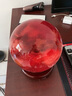 班德拉斯紅色水晶球擺件風水招財轉(zhuǎn)天然原石熔煉紅水晶球客廳辦公室裝飾品 紅水晶球擺件 直徑18 厘米 曬單實拍圖