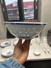 古鎮(zhèn)陶瓷（GUZHENTAOCI） 景德鎮(zhèn)飯碗餐具廚房家用青花瓷飯碗湯碗盤碟勺單個(gè)散件組合 花開富貴 祥風(fēng)時(shí)雨 8.5英寸湯碗 曬單實(shí)拍圖