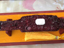縱歡小葉紫檀如意擺件九龍戲珠實(shí)木質(zhì)雕刻客廳玄關(guān)紅木工藝品喬遷禮品 小葉紫檀如意 長(zhǎng)40cm配玻璃框 曬單實(shí)拍圖
