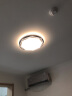 雷士（NVC）LED卧室灯吸顶灯 层次光房间灯餐厅灯现代简约主卧次卧室灯具灯饰 【曲曼-银】48瓦RA95智控 实拍图