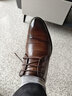 蜘蛛王男鞋春季商務(wù)皮鞋男正裝工作鞋冬季加絨可選男士婚鞋小碼內增高鞋 棕色四季(系帶) 42 (260mm) 曬單實(shí)拍圖