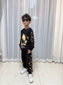 皮爾卡丹（pierre cardin）兒童衛(wèi)衣套裝8-9歲童裝5男童長袖春秋裝6街舞衣服7洋氣時髦13帥 黑色 收藏+項鏈 150 適合身高1米4左右 曬單實拍圖