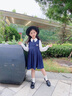 NICKYBABY女童jk套裝兒童夏季學(xué)院風(fēng)裙子馬甲連衣裙女孩大童演出服夏裝 3669白色+4128深藍色+不含鞋 120 曬單實拍圖