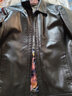 凱撒（KAISER）皮夾克男士翻領(lǐng)pu皮衣中青年機車(chē)外套KS81376 黑色 190/104A  曬單實(shí)拍圖
