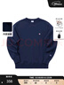 Champion【王俊凱同款】冠軍2024年秋季新款加絨基礎(chǔ)刺繡小C圓領(lǐng)套頭長袖 藏青色 2XL 曬單實拍圖