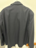 AMURS爱缪斯经典款商务男装纯羊毛翻领夹克 中年商务休闲纯色外套 藏蓝 XL（160斤~170斤） 实拍图