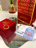 中國黃金（CHINA GOLD）紫荊花戒指女新款足金古法黃金櫻花生日禮物送女友老婆教師節禮物 19號 約0.5g 曬單實(shí)拍圖