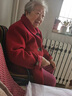 恰凡（QIAFAN）中老年女裝2025新款奶奶呢子外套女媽媽裝毛呢大衣老太太秋冬上衣 酒紅 4XL 【建議145-160斤】 曬單實拍圖