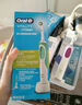 Oral-B歐樂(lè )B電動(dòng)牙刷d12清亮型 小圓頭成人牙刷情侶禮物充電式  日常清潔（含刷頭*1）七夕情人節禮物 D12情侶裝【紫色+綠色】 曬單實(shí)拍圖