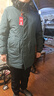 皮爾卡丹三防羽絨服男士中長款2023新款連帽保暖加厚冬裝白鴨絨大毛領(lǐng)休閑 綠色 3XL【建議180-200斤】 曬單實(shí)拍圖