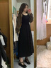 唐菓蜜新款連衣裙女2025春秋女裝韓版時(shí)尚百搭法式氣質(zhì)甜美風(fēng)顯瘦套裝裙 開(kāi)衫+吊帶裙 M 曬單實(shí)拍圖