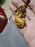 虎眼石男士項(xiàng)鏈 關(guān)公財(cái)神貔貅男項(xiàng)鏈墜，虎睛石貓眼墜鏈霸氣飾品 收藏級項(xiàng)鏈珠徑8MM貔貅墜 曬單實(shí)拍圖