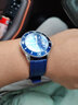 奢鷗（sheou）適用海鷗海洋之星816 416 防水水鬼男表運動(dòng)潛水硅膠手表帶配件22 A款藍色-銀色扣 22mm 曬單實(shí)拍圖