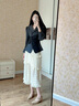百田森 PETINSON羊皮復古瑪麗珍鞋女春新低跟真皮優(yōu)雅女單鞋 杏色 38 曬單實拍圖