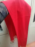 曾帥帥冬純色中國紅披肩 年會(huì )聚會(huì )活動(dòng)圍脖促銷(xiāo)大紅色圍 Q-DH16/30*165cm 曬單實(shí)拍圖