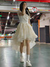 勤記成人禮服女18嵗禮服 學(xué)生蓬蓬裙法式在逃公主風(fēng)燕尾連衣裙 圖片色 M 曬單實(shí)拍圖