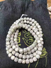 今夕海南原生態(tài)白星月菩提子手串108顆桶珠未脫脂佛珠文玩項手鏈男女 原生態(tài)星月8*7mm108顆 曬單實(shí)拍圖