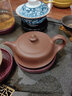 茶域紫砂壺宜興原礦茶壺泡茶壺名家手工宜興球孔過(guò)濾泡茶器辦公居家 沈惠芳 曲壺 紫茄泥200ml 曬單實(shí)拍圖