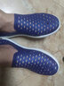 漂步塑料涼鞋男士夏季情侶沙灘洞洞鞋軟底防滑鏤空涉水駕車(chē)女休閑網(wǎng)鞋 藍 44 碼內長(cháng)27cm 曬單實(shí)拍圖