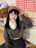 蔓爾依連衣裙女裝春季學(xué)院風(fēng)穿搭一整套2025新款時尚韓系減齡套裝裙子 灰杏三件套套裝 M 曬單實(shí)拍圖