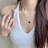 沉魚落雁四葉草項鏈女士雙面溫感變色吊墜生日禮物送女友老婆走心實用紀(jì)念 雙面感溫四葉草項鏈 曬單實拍圖