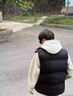 品牌羽絨棉馬甲男士秋冬潮流韓版青少年百搭保暖棉衣坎肩背心上衣 黑色 4XL 曬單實拍圖