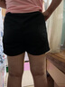 SOVK短褲女2026新款夏季薄款寬松自然腰顯瘦女褲夏天寬松運動(dòng)休閑熱褲 黑色DK 2XL 【建議130--150斤】 曬單實(shí)拍圖