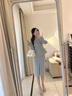 AD春季小香風(fēng)套裝女名媛氣質(zhì)大碼高端上衣半身裙韓版兩件套職業(yè)裝 半裙 S 曬單實(shí)拍圖