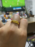明牌珠寶七夕禮物 足金古法黃金活口吉祥云紋金箍棒戒指AFM0197工費(fèi)400 足金戒指 約5.07克 曬單實(shí)拍圖