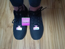 斯凱奇（Skechers）女鞋運(yùn)動鞋女秋季新款減震耐磨跑步鞋子夏季皮面防潑水休閑慢跑鞋 全黑色 38.5 曬單實拍圖