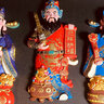 琉唐藝匯（ltyh）天津泥人張臉譜禮品商務(wù)外事伴手禮五虎上將經(jīng)典款泥人張禮品 五路財(cái)神全身  49x25cm 曬單實(shí)拍圖