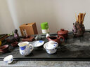 茶錦記 影雕整塊烏金石茶盤大號石頭排水辦公茶具家用茶臺 世外桃源 120*60*3cm單茶盤（需定做） 曬單實拍圖