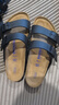 BIRKENSTOCK勃肯德國進(jìn)口男女款軟底經(jīng)典舒適軟木Arizona雙扣拖鞋 男款黑色0551251 42 曬單實(shí)拍圖