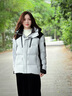 探路者（TOREAD）鵝絨羽絨服面包服戶外防風(fēng)防潑水短款棉服保暖連帽外套男女劉昊然 山影灰黑色 M 曬單實(shí)拍圖