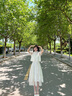 拉夏貝爾（La Chapelle）短袖雪紡連衣裙女裝2025年夏季新款時尚中長款法式小個子夏天裙子 上衣+吊帶連衣裙 M 曬單實拍圖