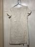 皮爾卡丹（pierre cardin）法式連衣裙女2025夏季新款通勤圓領(lǐng)寬松優(yōu)雅收腰顯瘦直筒裙 米白色 L 曬單實拍圖